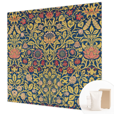 Papel mural texturado decorativo con estampado floral