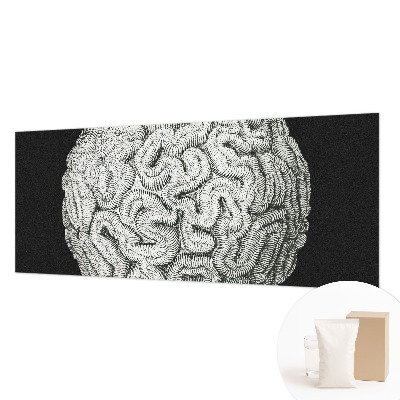 Fotomural decorativo para cabecero de cama con diseño de estructura esférica
