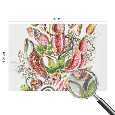 Papel mural texturado decorativo con detalles de plantas