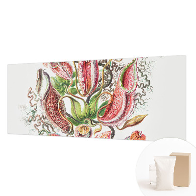 Papel mural texturado decorativo con detalles de plantas