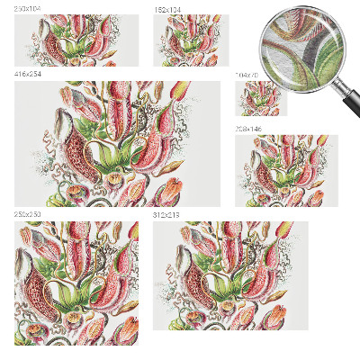 Papel mural texturado decorativo con detalles de plantas