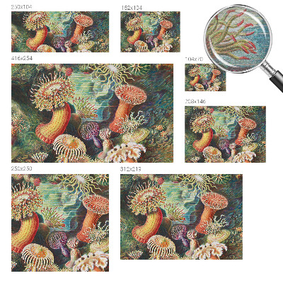 Papel mural texturado decorativo con diseño de anémonas elegantes