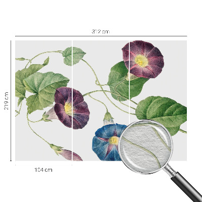 Papel mural con patrón decorativo con diseño de elegancia floral