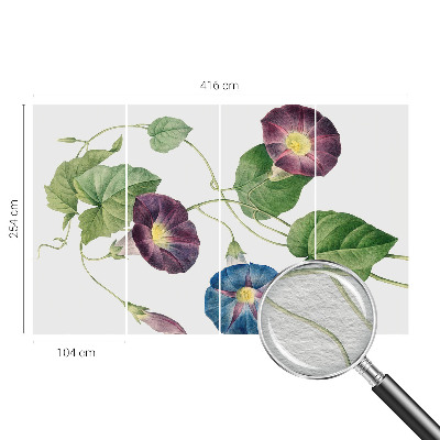 Papel mural con patrón decorativo con diseño de elegancia floral