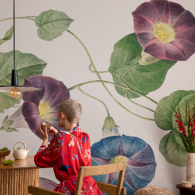 Papel mural con patrón decorativo con diseño de elegancia floral