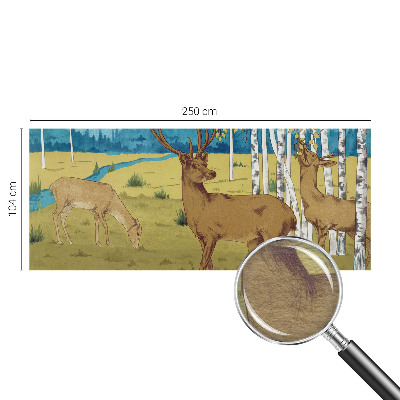 Fotomural decorativo para cabecero de cama con el diseño 'Armonía del bosque'