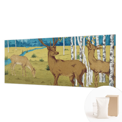 Fotomural decorativo para cabecero de cama con el diseño 'Armonía del bosque'