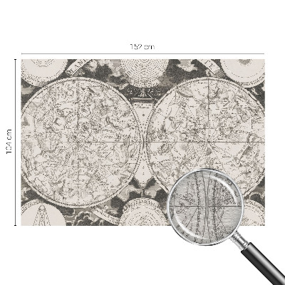 Papel mural con patrón decorativo con diseño de mapa estelar