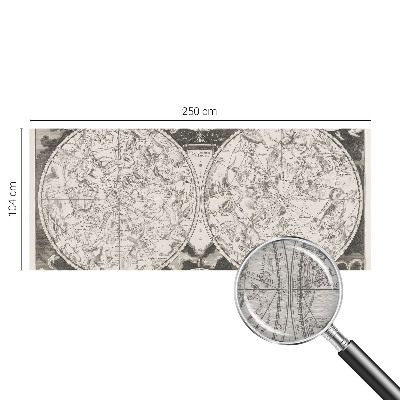 Papel mural con patrón decorativo con diseño de mapa estelar