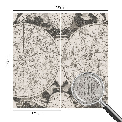 Papel mural con patrón decorativo con diseño de mapa estelar