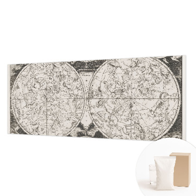 Papel mural con patrón decorativo con diseño de mapa estelar