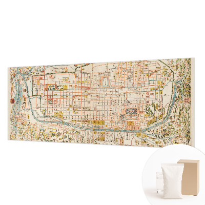 Mural de pared con estampado hermoso con diseño de mapa antiguo