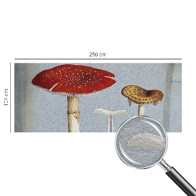 Fotomural decorativo para cabecero de cama con grabados de setas