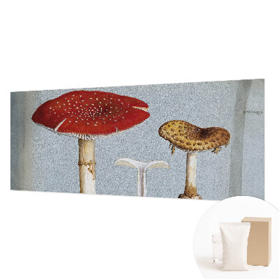 Fotomural decorativo para cabecero de cama con grabados de setas