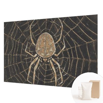 Papel mural texturado decorativo con diseño de telaraña