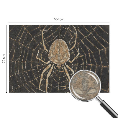 Papel mural texturado decorativo con diseño de telaraña