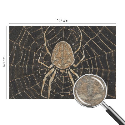 Papel mural texturado decorativo con diseño de telaraña