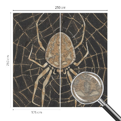 Papel mural texturado decorativo con diseño de telaraña
