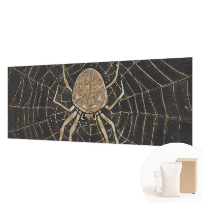 Papel mural texturado decorativo con diseño de telaraña