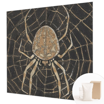 Papel mural texturado decorativo con diseño de telaraña