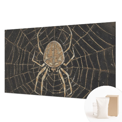 Papel mural texturado decorativo con diseño de telaraña
