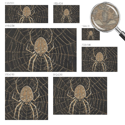 Papel mural texturado decorativo con diseño de telaraña