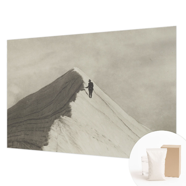 Mural decorativo con diseño de escalador solitario