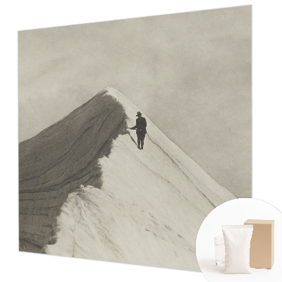 Mural decorativo con diseño de escalador solitario