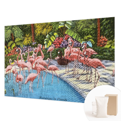 Mural decorativo con una escena exótica