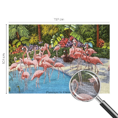 Mural decorativo con una escena exótica