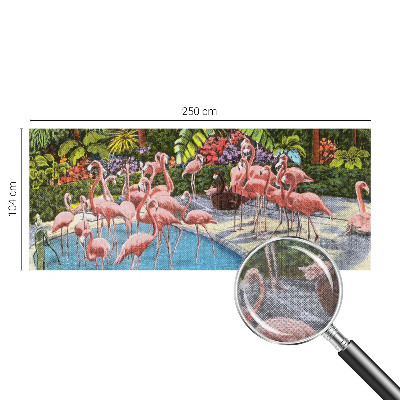 Mural decorativo con una escena exótica