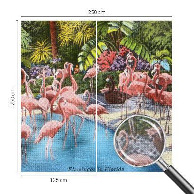 Mural decorativo con una escena exótica