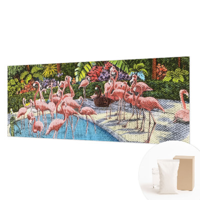 Mural decorativo con una escena exótica