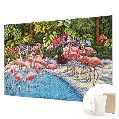 Mural decorativo con una escena exótica