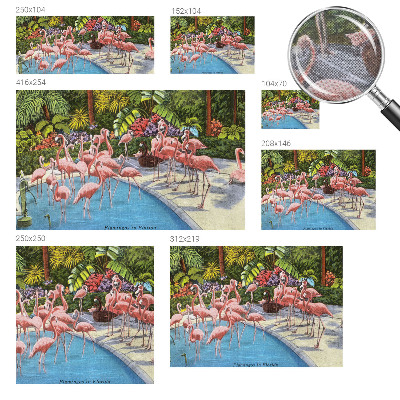 Mural decorativo con una escena exótica