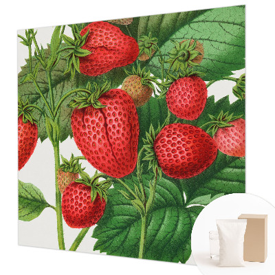 Papel mural con patrón decorativo con motivo de frutas de verano