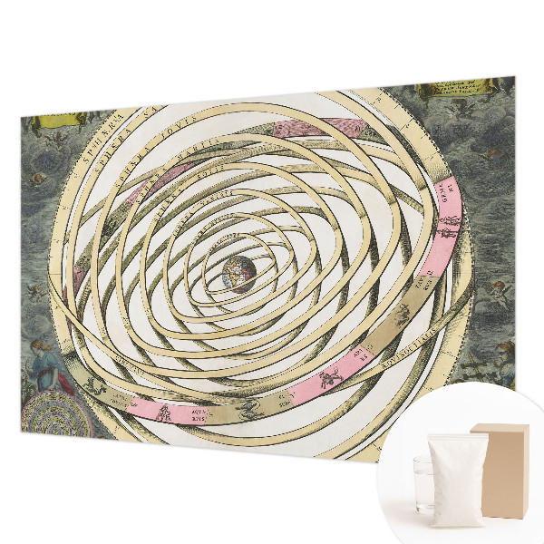 Papel mural texturado decorativo con diseño 'Espiral Cósmica'
