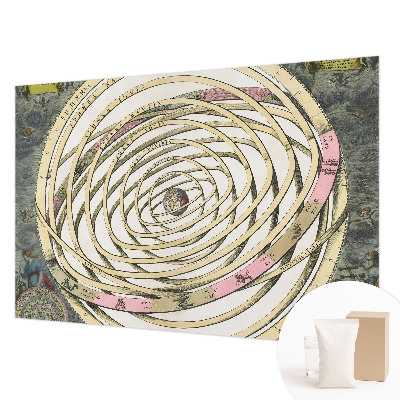 Papel mural texturado decorativo con diseño 'Espiral Cósmica'