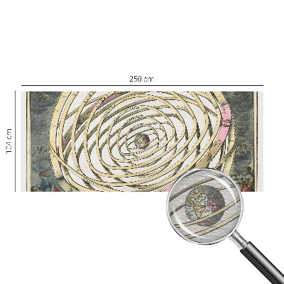 Papel mural texturado decorativo con diseño 'Espiral Cósmica'