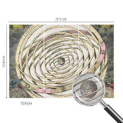 Papel mural texturado decorativo con diseño 'Espiral Cósmica'