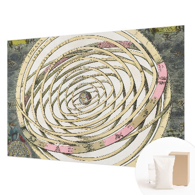 Papel mural texturado decorativo con diseño 'Espiral Cósmica'