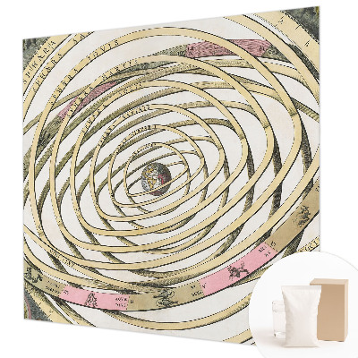 Papel mural texturado decorativo con diseño 'Espiral Cósmica'
