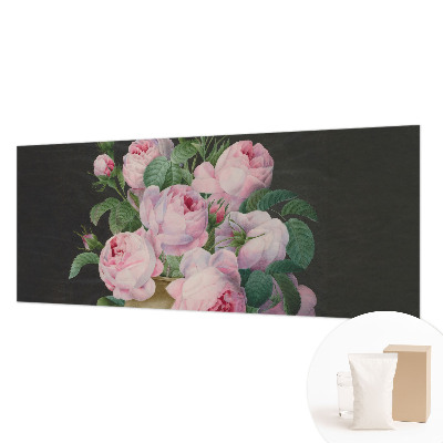 Fotomural decorativo para cabecero de cama con motivos florales que aportan elegancia