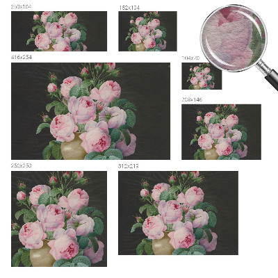 Fotomural decorativo para cabecero de cama con motivos florales que aportan elegancia