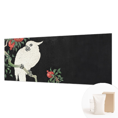 Mural de pared con estampado hermoso con diseño de loro granado