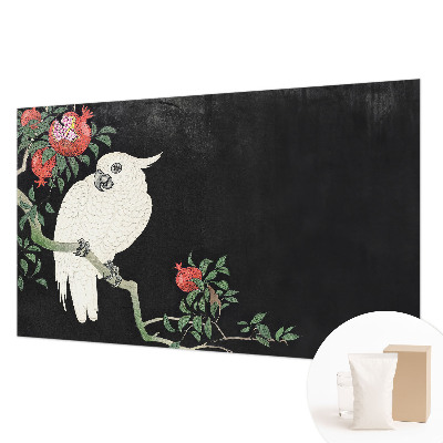 Mural de pared con estampado hermoso con diseño de loro granado