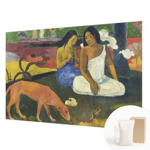 Fotomural decorativo para cabecero de cama con una escena exótica