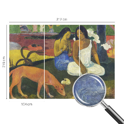 Fotomural decorativo para cabecero de cama con una escena exótica