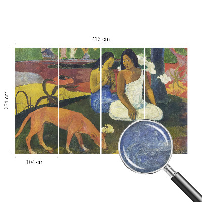 Fotomural decorativo para cabecero de cama con una escena exótica
