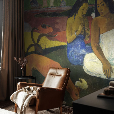 Fotomural decorativo para cabecero de cama con una escena exótica